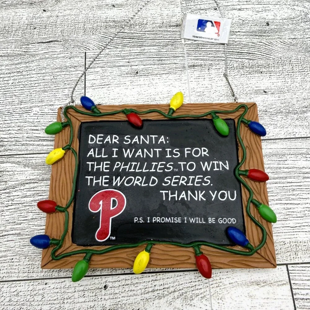 NWT Forever Collectibles 2013 MLB Philadelphia Phillies Christmas Ornament - Picture 2 of 4